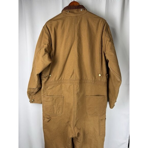 Vintage Carhartt Coveralls Mens 48R Duck Quilted Workwear Union Made USA 90s - Picture 5 of 14